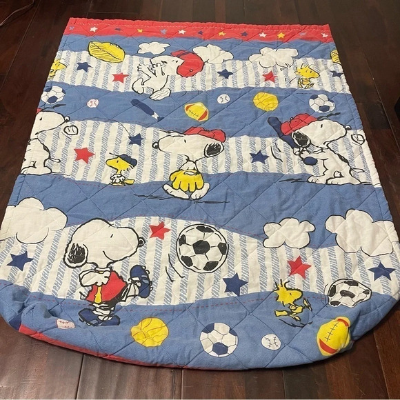 Vintage Snoopy Baby Toddler Comforter Top 42x57 - Picture 2 of 12
